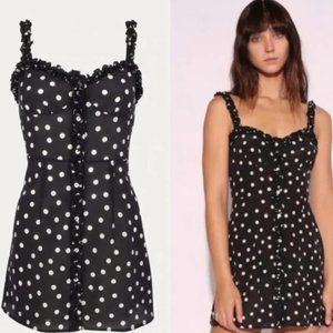 Realisation Par Black and White Polka Dot Dress